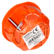 PUSZKA PODTYNKOWA 60 mm PŁYTKA DO PŁYT GIPSOWYCH ORNO OR-JB-13819 100 szt.